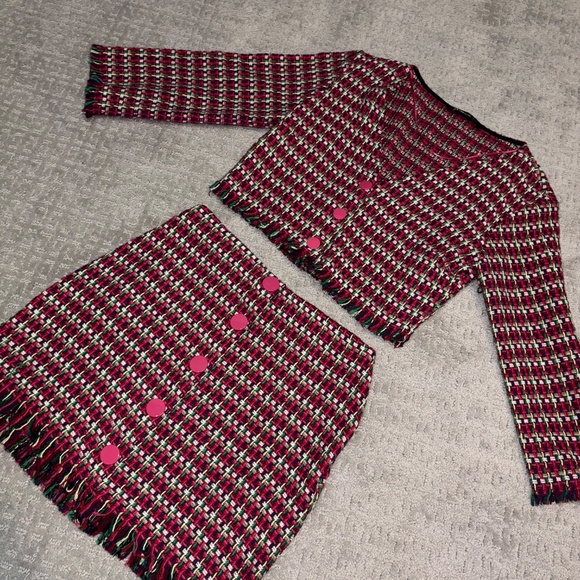 Zara | Matching Set | Tweed Skirt & Jacket - Picture 3 of 10